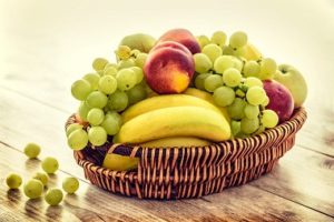 Basket of fresh fruit